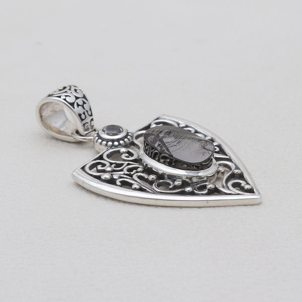 925 Sterling Silver Shungite Pendants