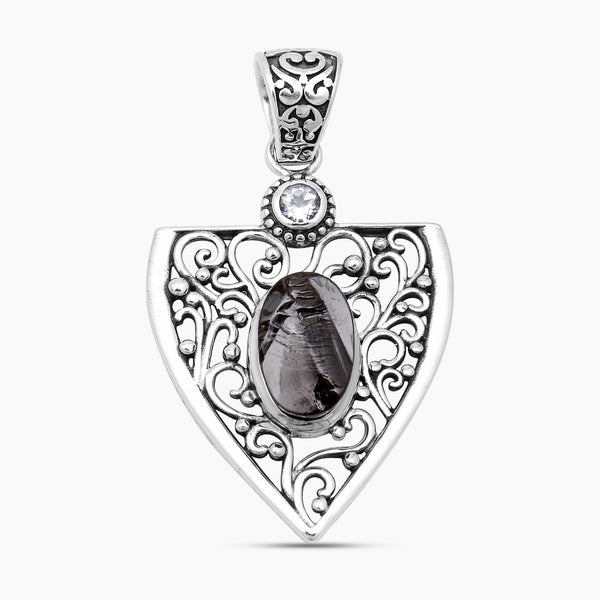 925 Sterling Silver Shungite Pendants