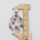 Multistone Silver Pendants