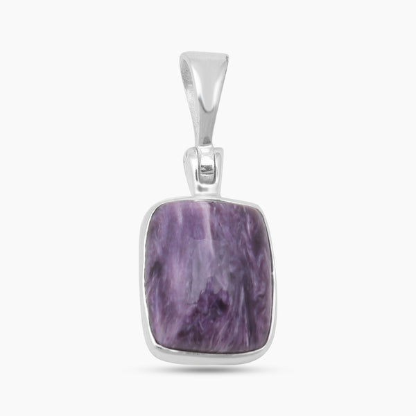 925 Sterling Silver Charoite Pendants