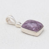925 Sterling Silver Charoite Pendants