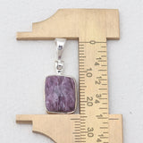 925 Sterling Silver Charoite Pendants