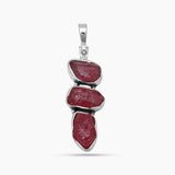 925 Sterling Silver Ruby Pendants