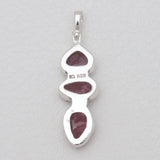 925 Sterling Silver Ruby Pendants