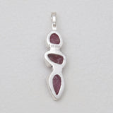925 Sterling Silver Ruby Pendants