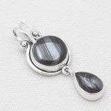 925 Silver Psilomelane Pendants