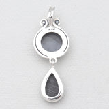 925 Silver Psilomelane Pendants