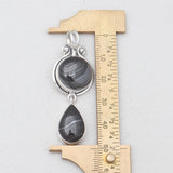 925 Silver Psilomelane Pendants