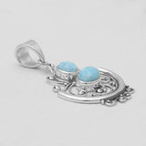 Rainbow Moonstone Silver Pendants