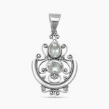 Rainbow Moonstone Silver Pendants