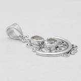 Rainbow Moonstone Silver Pendants