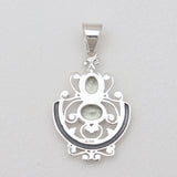 Rainbow Moonstone Silver Pendants