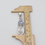 Rainbow Moonstone Silver Pendants