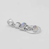 Rainbow Moonstone Silver Pendants
