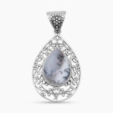 Dendritic Opal Silver Pendants