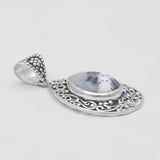Dendritic Opal Silver Pendants