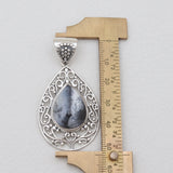 Dendritic Opal Silver Pendants