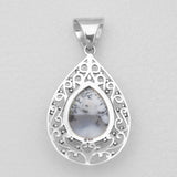 Dendritic Opal Silver Pendants