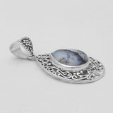 Dendritic Opal Silver Pendants