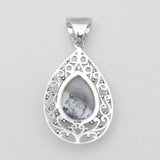 Dendritic Opal Silver Pendants