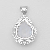 Rainbow Moonstone Silver Pendants