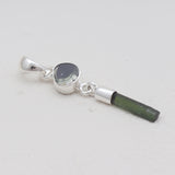 925 Sterling Silver Green Tourmaline Pendants