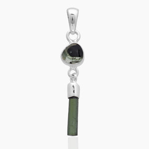 925 Sterling Silver Green Tourmaline Pendants