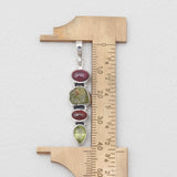 Garnet & Peridot Silver Pendants