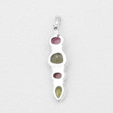 Garnet & Peridot Silver Pendants