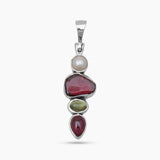 Garnet Silver Pendants