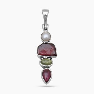 Garnet Silver Pendants