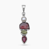 Garnet Silver Pendants