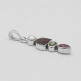 Garnet Silver Pendants