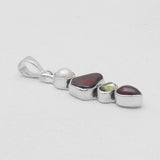 Garnet Silver Pendants