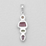 Garnet Silver Pendants