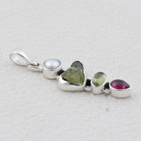 Natural Peridot & Pearl Gemstone Pendant