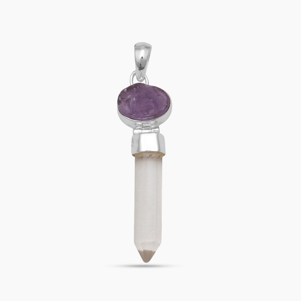 Amethyst Silver Pendants