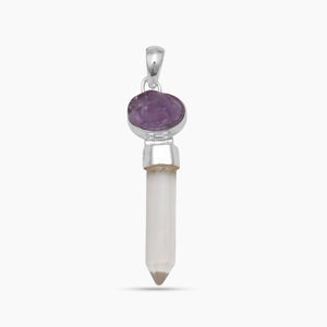 Amethyst Silver Pendants