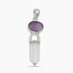 Amethyst Silver Pendants