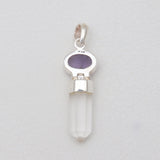 Amethyst Silver Pendants