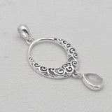Rainbow Moonstone Silver Pendants