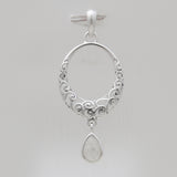 Rainbow Moonstone Silver Pendants