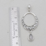 Rainbow Moonstone Silver Pendants