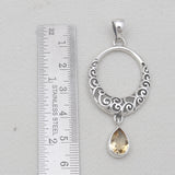 Rainbow Moonstone Silver Pendants