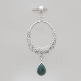 Rainbow Moonstone Silver Pendants