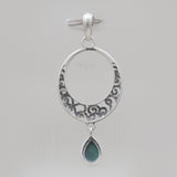 Rainbow Moonstone Silver Pendants