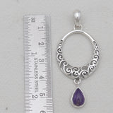 925 Sterling Silver Charoite Pendants