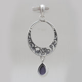 925 Sterling Silver Charoite Pendants