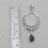 925 Sterling Silver Charoite Pendants
