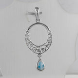 Rainbow Moonstone Silver Pendants